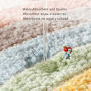 All Season Soft Non-Slip Bathroom Carpet Rainbow Print Doorway Water Absorbent Bath Mat Home Decor Floor Rug Shower Room Mats