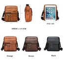JEEP BULUO, bolso de cuero para hombre, bolsos de hombro tipo bandolera para hombre, bolso de mensajero de negocios para iPad de cuero dividido de vaca, envío directo