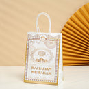 10/20/50pcs Muslim Eid Mubarak Goldene Tragetaschen Gedenkgeschenk Verpackung Ramadan Kraftpapiertüte Party Supplies Geschenktüte