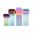 Tablewellware Tableware Black Cutlery Set 24 Pcs Stainless Steel Cutlery Box Forks Knives Spoons Dinner Set Kitchen Spoon Set