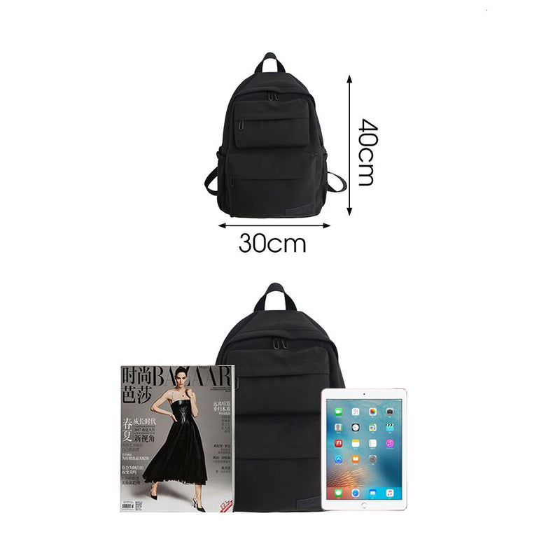 Große Kapazität Wasserdicht Nylon Frauen Rucksack Weibliche Multi Tasche Reine Farbe Reiserucksack Schultasche für Mädchen im Teenageralter Neu