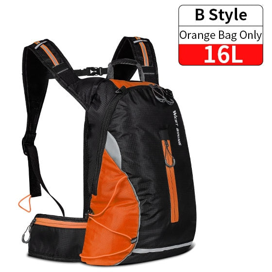 WEST BIKING 16L Bicycle Bag Ultralight Breathable Portable Bike Bag Reflective Waterproof Sports Climbing Pouch Cycling Backpack