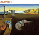 RUOPOTY Frame Diy Picture By Numbers Kit Abstract Painting By Numbers For Adults With Frame Acrylic Canvas Drawing By Number Art