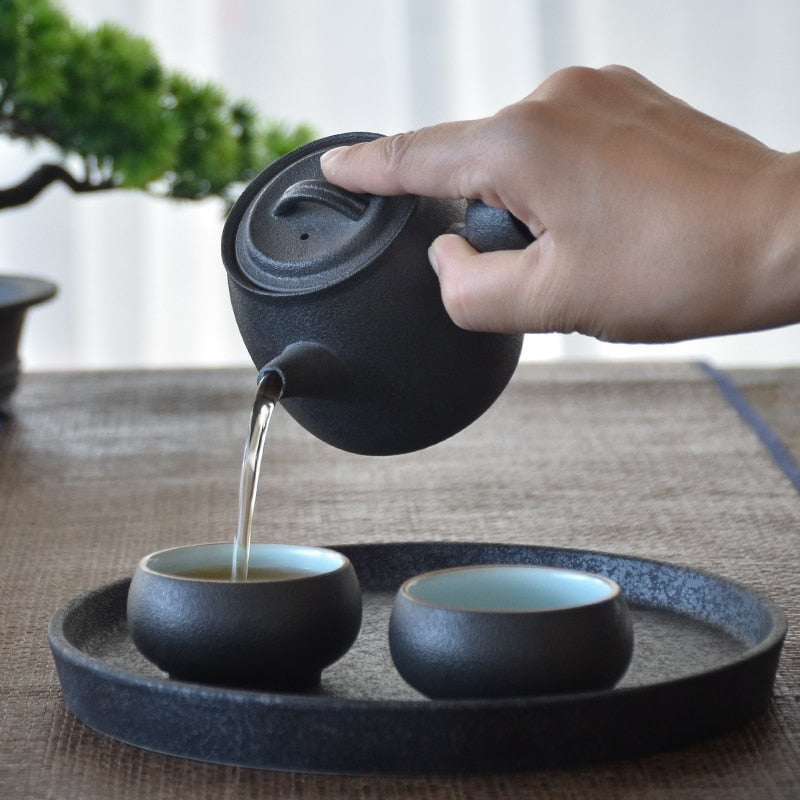 LUWU ceramic kyusu teapots chinese kung fu tea pots drinkware 270ml