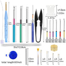 MIUSIE 156 Pcs Embroidery Thread DIY Craft Needlework Cross Stitch Embroidery Hoop Knitting Sewing Punch Needle Kit For Beginner