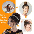 Tinashe Beauty Elastic Band With Hair Messy Hair Bun Scrunchy Chignon With Elastic Band Messi Hairpieces Donut For Women Kids