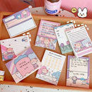 MINKYS Kawaii 50 Sheets Memo Pads Note Paper To Do List Check List Daily Planner Notepad Paperlaria Korean School Stationery