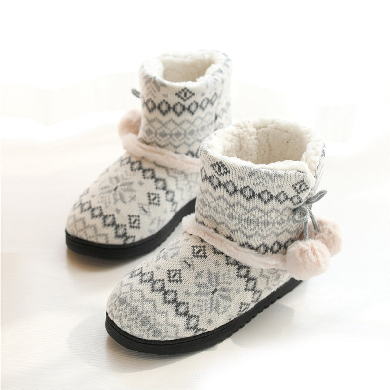 Winter Pelz Hausschuhe Frauen Warme Baumwolle Flache Plattform Indoor Boden Schuhe Für Weibliche Frauen Mädchen Weben Plüsch Gemütliche Hausschuhe