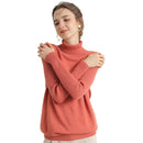 Women Turtleneck Merino Wool Cashmere Sweater Long Sleeves Autumn Winter Sweater Women&