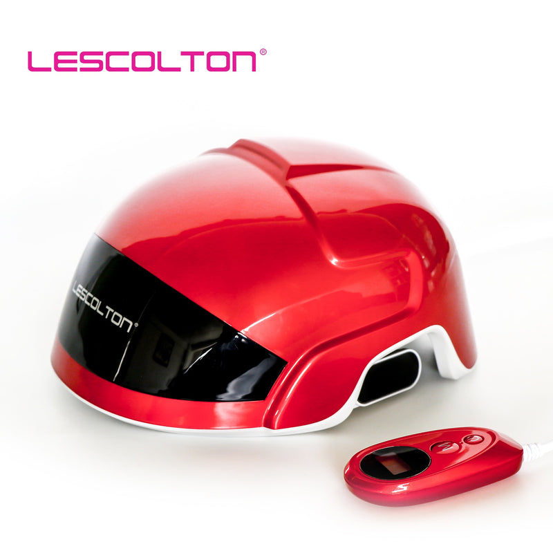 LESCOLTON Haarwachstumshelm Laserkappe Infrarotlicht LED-Helm Haarwachstumshut Haarausfallbehandlungsgerät Haarwiederherstellungsprodukt