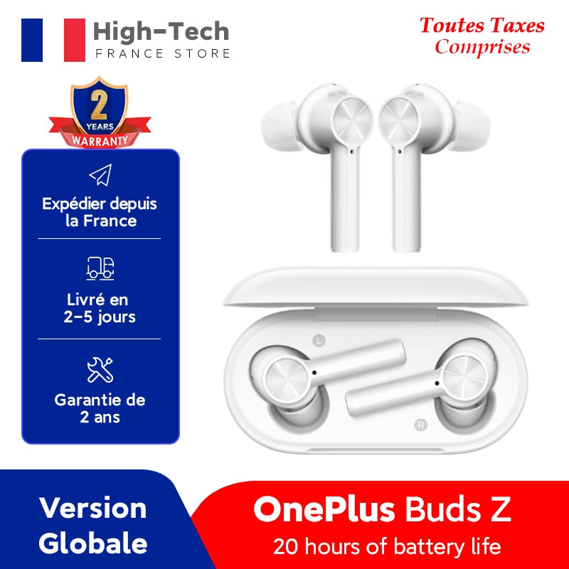 OnePlus Buds Z auricular inalámbrico versión global TWS Bluetooth 5,0 IP55 20 horas de duración de la batería para OnePlus 8T Nord 8 Pro N10