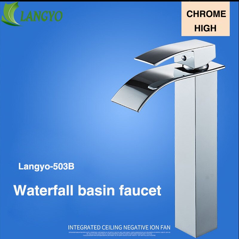 Grifo de lavabo de baño BECOLA, grifo de cascada de estilo europeo de latón antiguo negro, envío gratis LT-503J