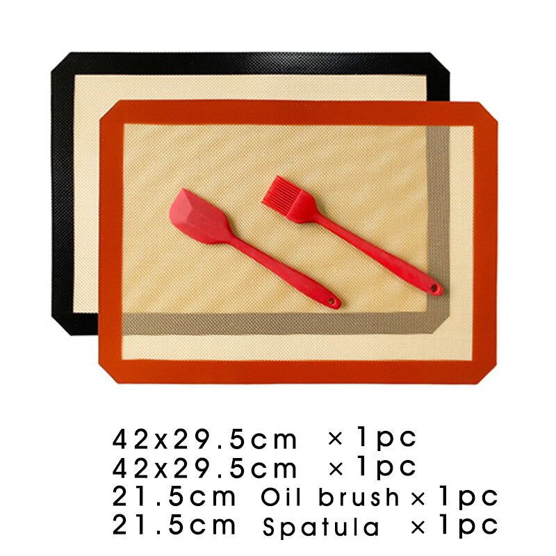 Professional Grade Silicone Baking Mats Set Non Stick Sheet Mat BPA Free Liner Sheets Bakeware for Macarons Cookies Bread Making