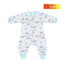 HappyFlute Baby 100% Cotton Sleeping Bag Long Sleeve Winter Cartoon Split Leg Baby Cloth Fit 0~6 Year Baby