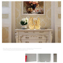 EWAYS 2PCS/SET Swan Lovers Home Decor Ceramic Crafts Porcelain Animal Figurines Wedding Decoration Lovers New Year Gift