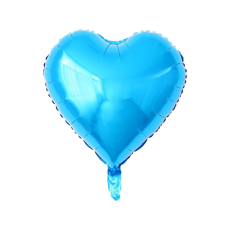 50 Uds. De Globos de aluminio con forma de corazón de estrella de 18 pulgadas, Globos inflables de helio, decoraciones para fiesta de cumpleaños, Globos de compromiso de boda para niños