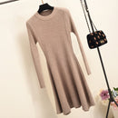 Women Long Sleeve Sweater Dress Women&