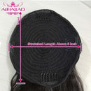 Natural Wavy Wave Drawstring Ponytail Human Hair Brazilian Afro Clip In Extensions Remy Hair Water Wave Ponytail 4 Combs 150g