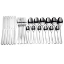 Tablewellware Tableware Black Cutlery Set 24 Pcs Stainless Steel Cutlery Box Forks Knives Spoons Dinner Set Kitchen Spoon Set