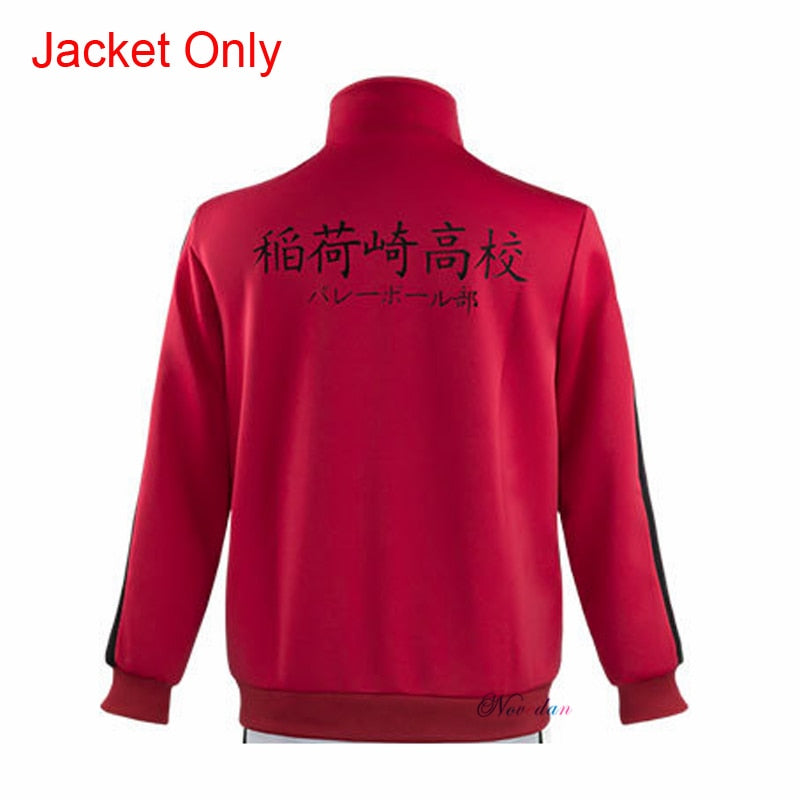 Haikyuu Cosplay Jacket Anime Volleyball Sportswear Karasuno Nekoma Aoba Johsai Fukurodani Inarizaki High School Uniform Costume