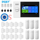 PGST Wireless Home WIFI GSM Sicherheitsalarmsystem Einbrecher Home Security mit PIR-Bewegungsmelder Detektor Einbruchmeldeanlage