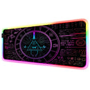 Spiel Mousepad RGB Persönlichkeit Mathematiker Digital LED Spiel Zubehör Computer Tastatur Teppich Pad PC Notebook Gamer Schreibtischunterlage