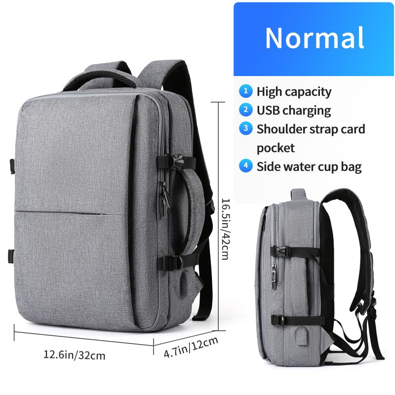 MOYYI Business Travel Double Compartment USB Charging Backpack Multi-Layer with Unique Digital Bag for 15.6 Inch Laptop Backpack