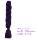 Black Star Hair Ombre Jumbo Braiding Hair Extensions 24 Inch Twist Braids Synthetic Hair Fiber for Twist Braiding for Women