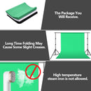 ZUOCHEN Photo Studio Backdrop Chroma Key Black White Green Screen Background Stand Kit With 2M Studio Backdrop Support Kit