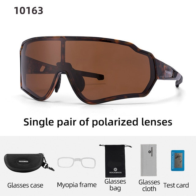 Gafas de ciclismo polarizadas ROCKBROS, gafas transparentes para bicicleta, gafas UV400 para deportes al aire libre, gafas de sol para hombres y mujeres, gafas de sol para ciclismo