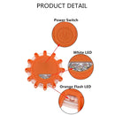 Magnetic Emergency Roadside Safety Light IP44 Road Flares Rescue Orange LED Strobe Warning Light Flashlights Car Beacon Lamps