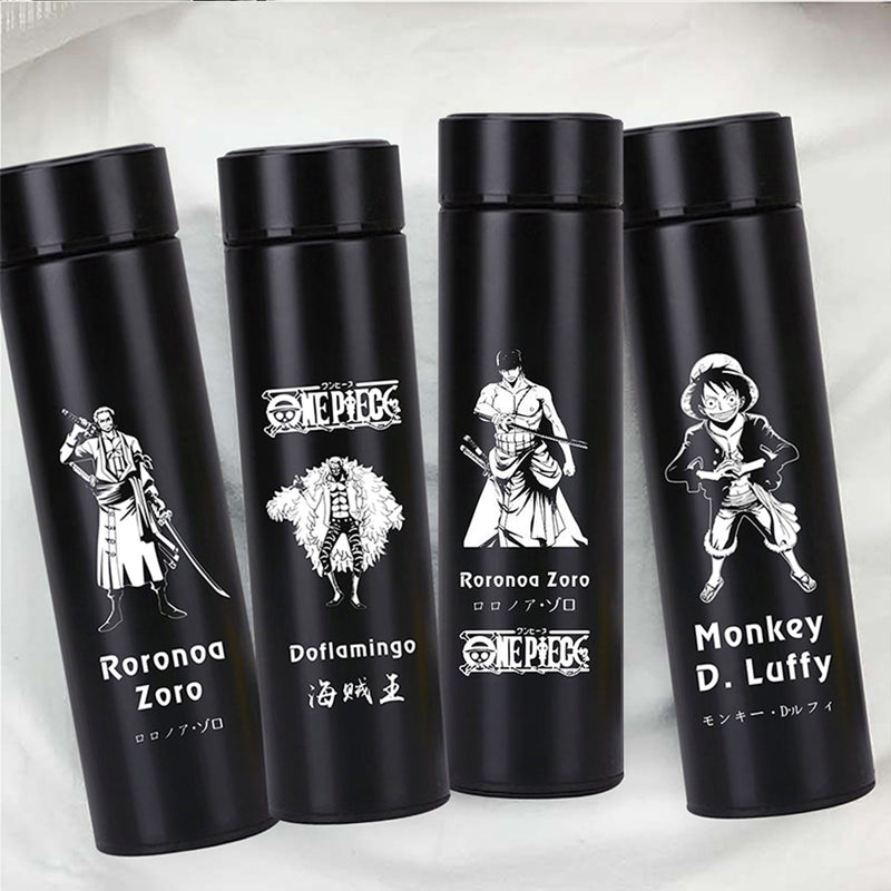 500ml Pure Color Stainless Steel One Piece Thermos Cup With Creative Cover Children Juice Thermos Cup