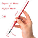 Handmade Watercolor Paint Brush Squirrel Nylon Hair Pointed Painting Brush Set for Watercolor Brush Painting Set Art Supplies