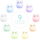 Owl Night Light Remote Control Touch Sensor Dimmable Timer Rechargeable LED Lights Bedside Night Lamp for Children Kids Baby