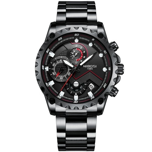 Reloj NIBOSI para hombre, relojes deportivos de esfera grande, reloj militar de moda para hombre, reloj de pulsera de cuarzo para hombre, reloj Masculino