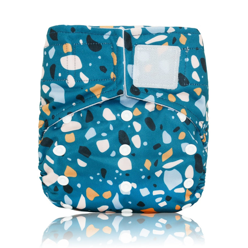 Miababy Hook&Loop OS Pocket Cloth Diaper,with one pockets,waterproof and breathable,for 3-15 kg baby