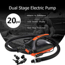 12V SUP Max 16/20 PSI zweistufige elektrische Luftpumpe Intelligente aufblasbare Pumpe für aufblasbares SUP Stand Up Paddle Surfing Board
