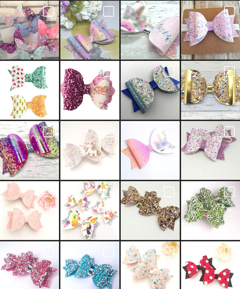 20pcs Wholesale Fine Chunky Glitter Iridescent Vinyl PU Leatherette Fabric Sparkle DIY Bows Handmade Earring Making A5 20*15cm