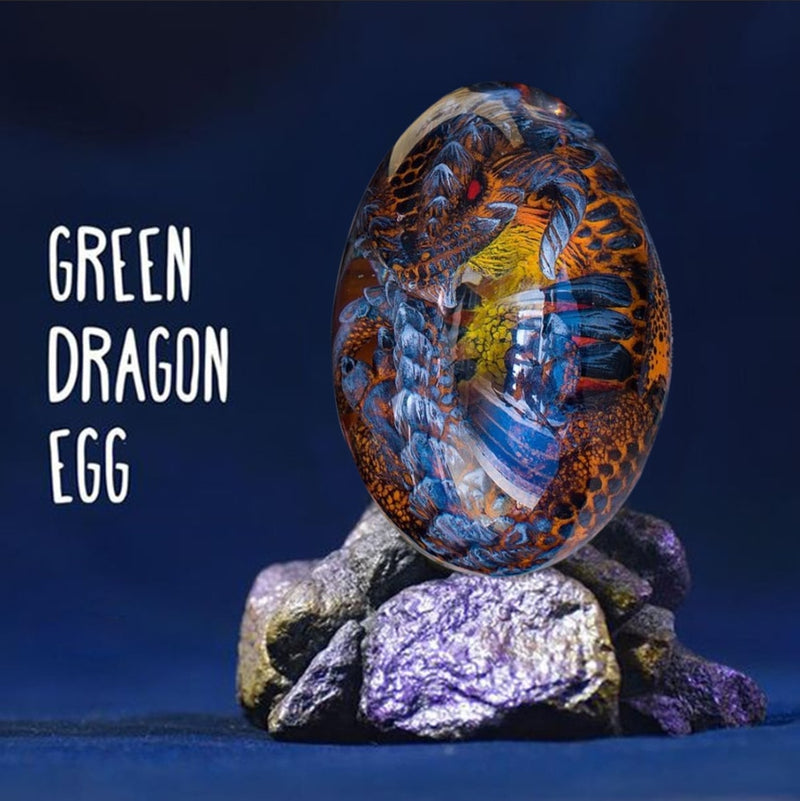 Halloween Decoration Dinosaur Egg Statue Lava Dragon Egg Ornamental Collection Resin Crystal Minerale Gemstone Reiki Home Decor