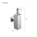 Dispensador de jabón de acero inoxidable 304, montaje en pared, dispensador de jabón líquido Manual, dispensador de champú para cocina y baño