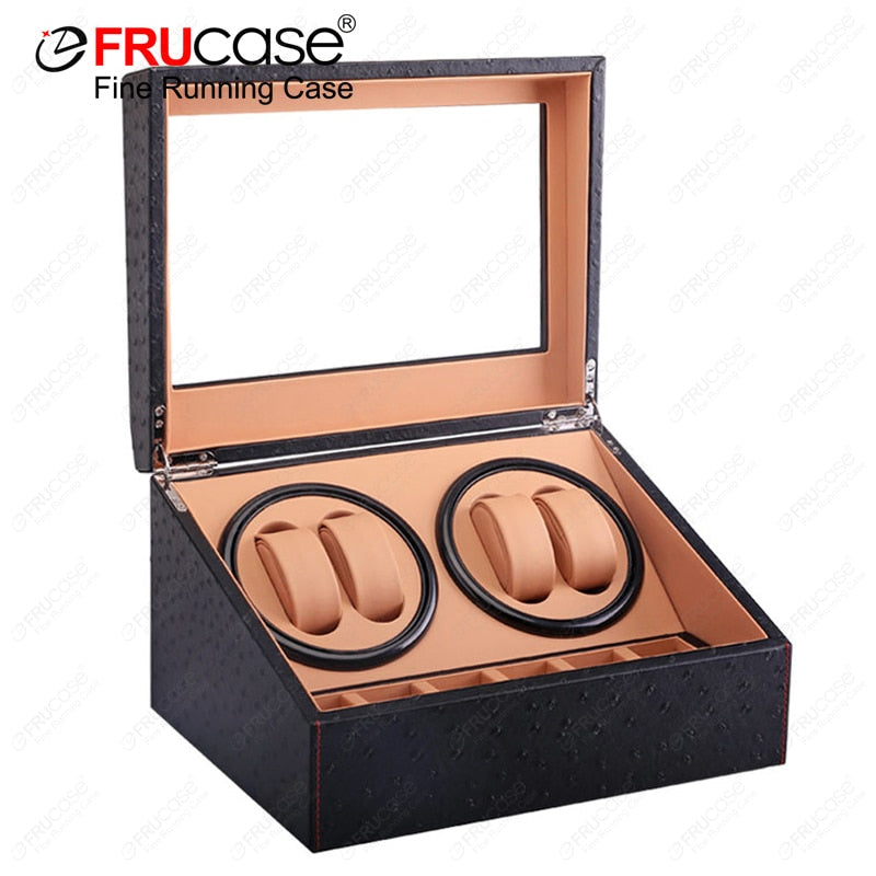 FRUCASE PU Watch Winder for automatic watches automatic winder 4+6