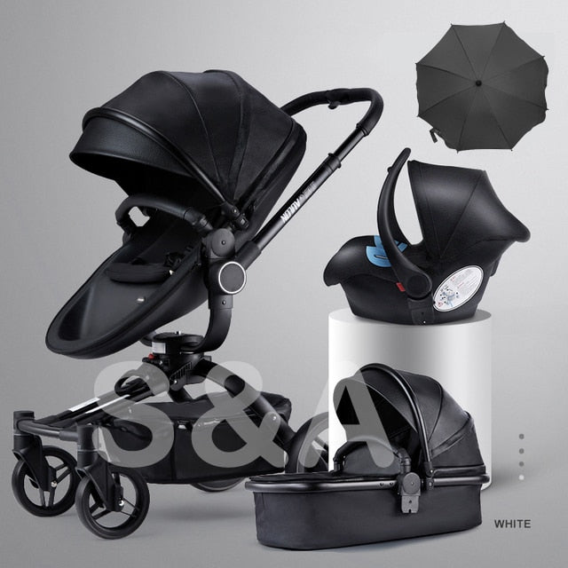Fast &amp; Free Shipping Aulon Baby Stroller 3 in 1 Free Duty High land-scape  Pram Fashion Carriage on used for New Born to age 4