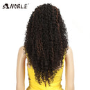 Noble Hair 26"Inch Synthetic Lace Wig For Black Wig African American Long Kinky Curly Heat Resistant Fiber Wigs For Black Women