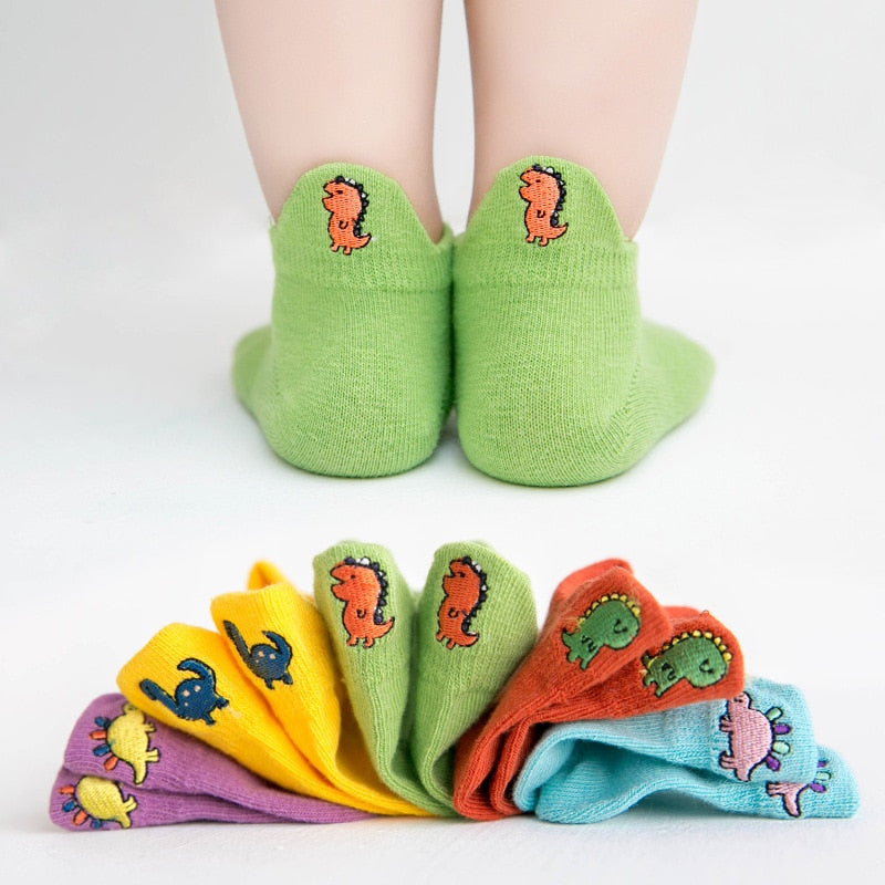 Soft Cotton Breathable Mesh Kids Socks Summer Short Tubes Baby Girls Socks Newborn Baby Boy Happy Socks Infant Clothing 5Pairs