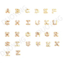 Duoying DIY Slider Charms Brazaletes Nombre personalizado Pulseras Brazalete Zirconia Letras Nacimiento Zodiaco Brazaletes personalizados Nombre Brazaletes