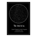 Modern Custom Star Map &amp; Moon Phase Canvas Painting Black and White Poster Print Nursery Wall Art Pictures Bedroom Home Decor