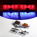 Grill Car Police LED Light Strobe Red Blue Emergency  Remote Wireless Control Flash Signal Fireman Beacon Warning Lamp