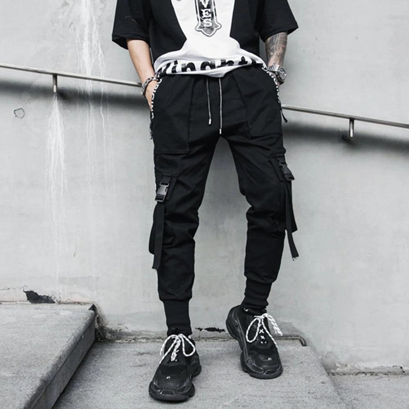 11 BYBB'S DARK Ribbons Black Harem Pantalones Hombre 2020SS Casual Slim Track Pantalones Hip Hop Streetwear Pantalones de chándal Joggers Hombre