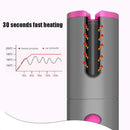 Rizadores de pelo inalámbricos, rizador de pelo automático, plancha USB recargable, pantalla LCD, rizador giratorio de cerámica inalámbrico, herramientas para el cabello