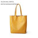 Bolso de hombro de cuero informal Simple para mujer, diseñador de marca de lujo, bolsos de mano de cuero genuino para mujer, bolso de viaje, bolso de mano grande para mujer